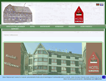 Tablet Screenshot of hotel-simonis-koblenz.de